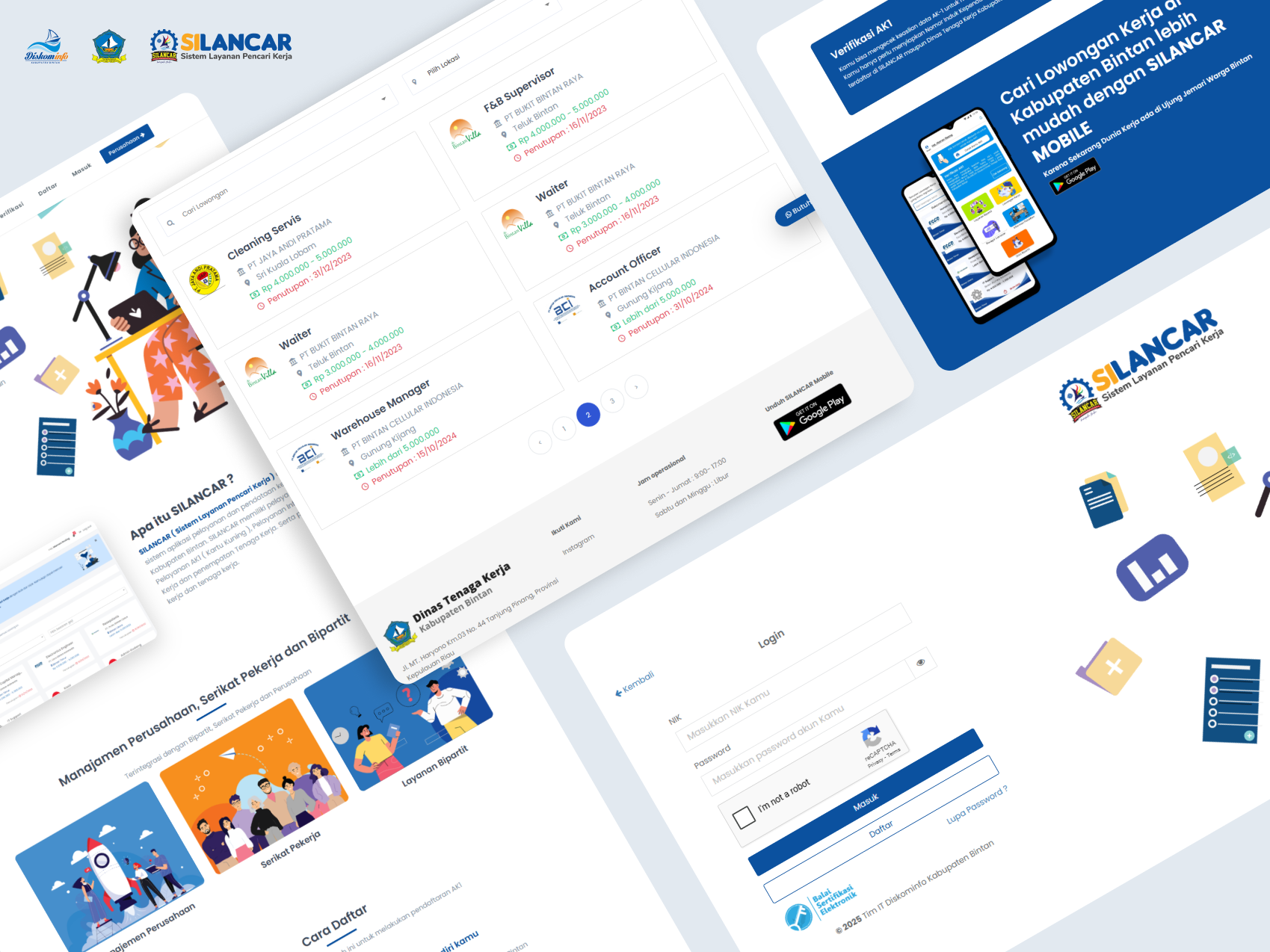screenshot Silancar - Sistem Layanan Pencari Kerja